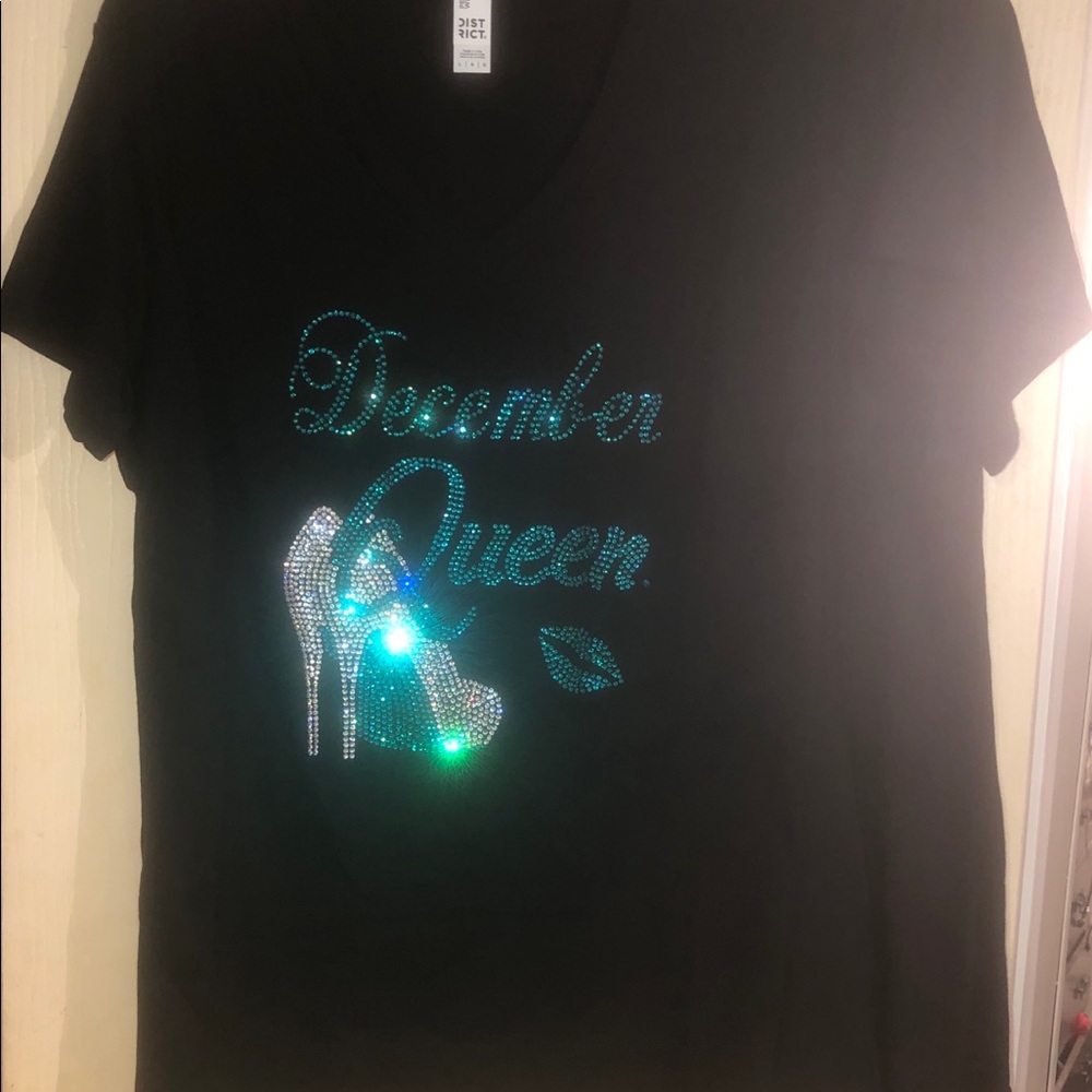 Elegant Rhinestone Queen Tee